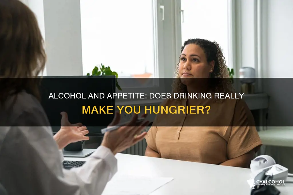 does alcohol increase hunger
