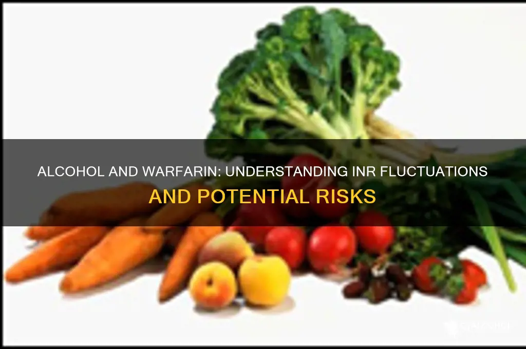 does alcohol increase inr on warfarin