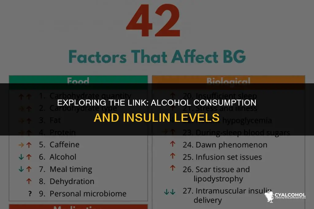 does alcohol increase insulin levels