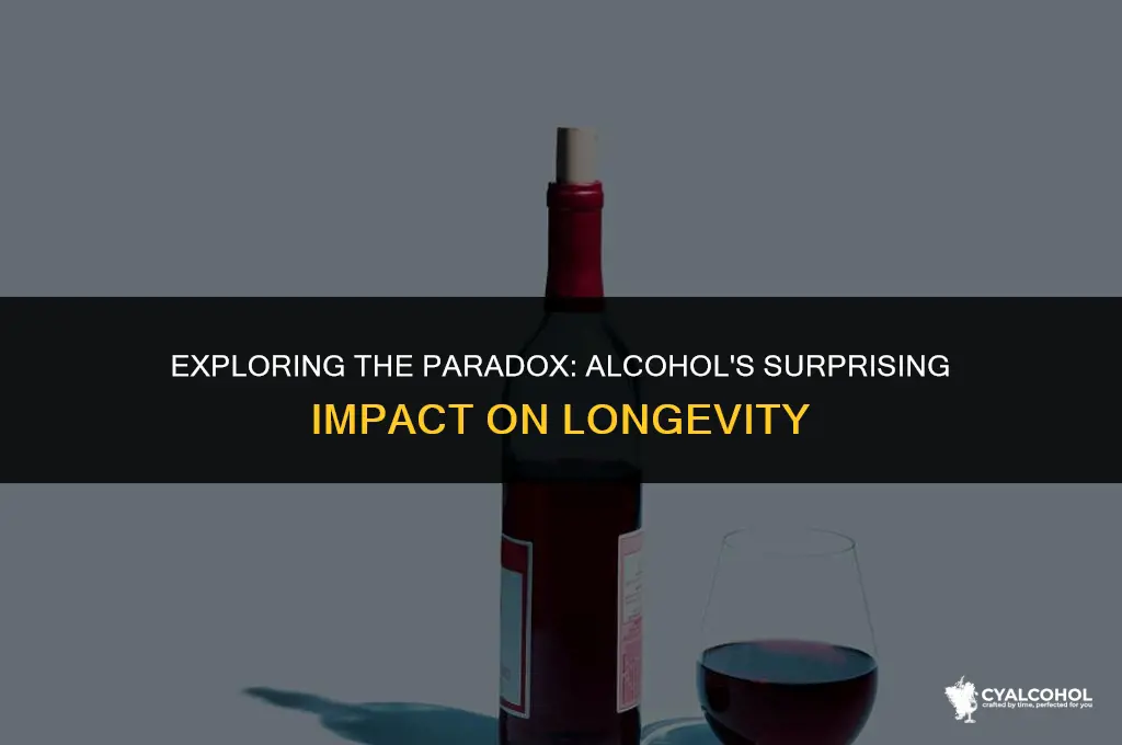 does alcohol increase life expectancy