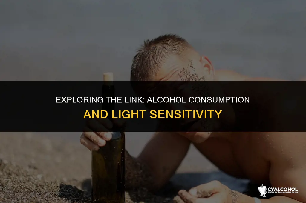 does alcohol increase light sensitivity