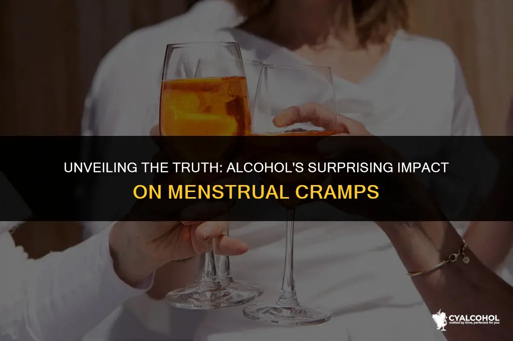 does alcohol increase menstrual cramps