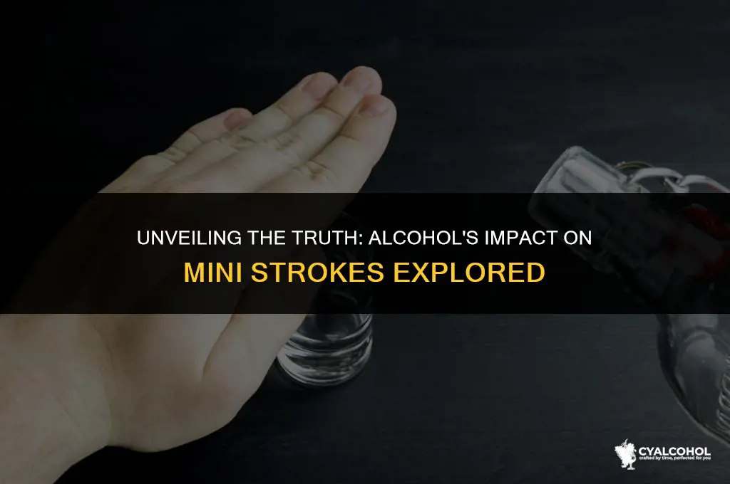 does alcohol increase mini strokes
