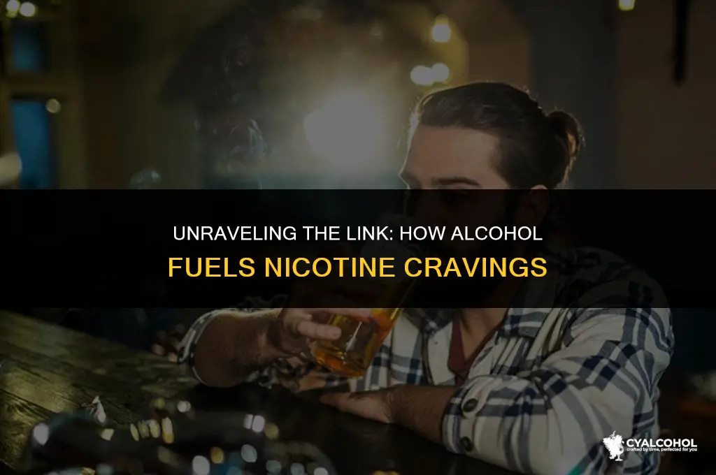 does alcohol increase nicotine cravings