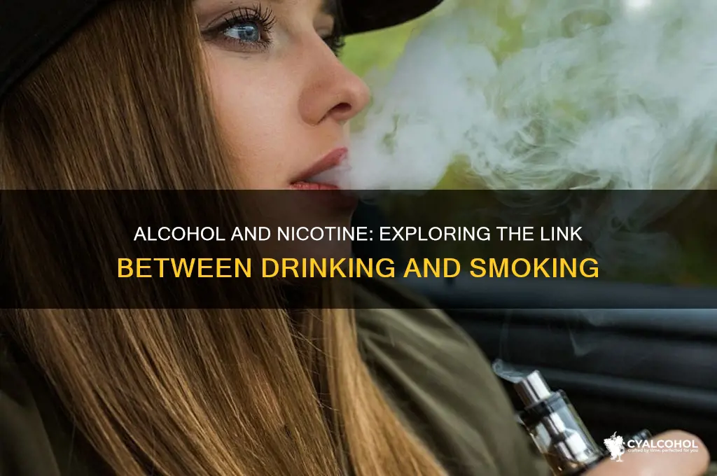 does alcohol increase nicotine