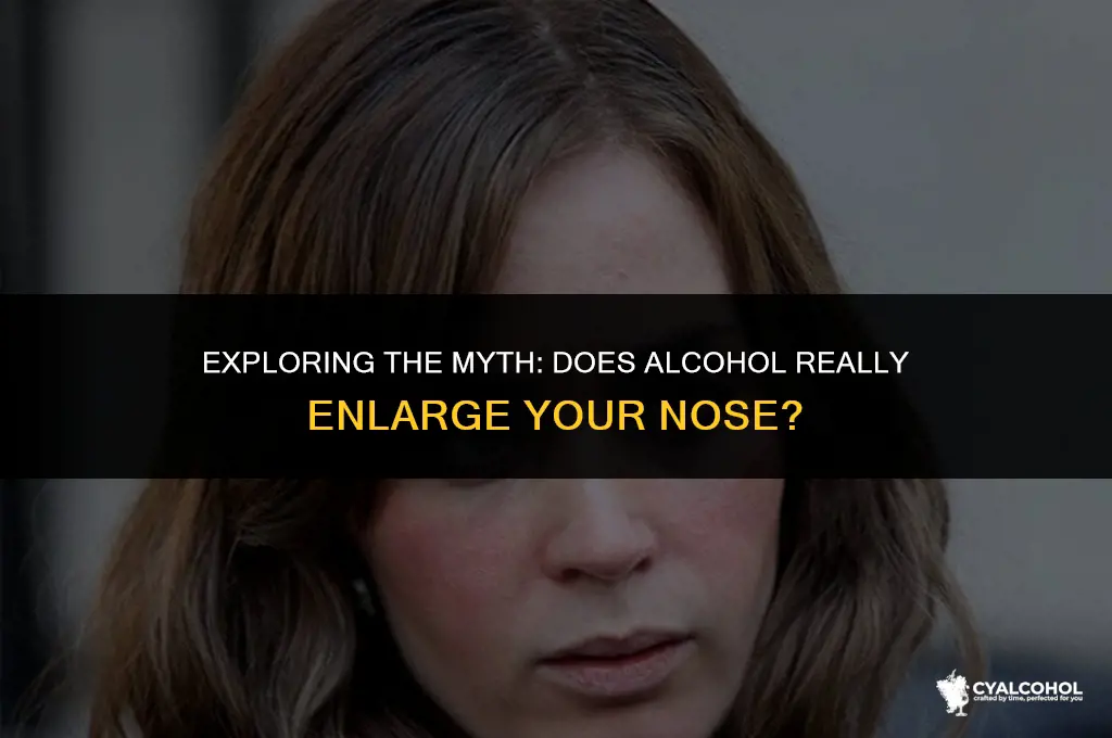 does alcohol increase nose size