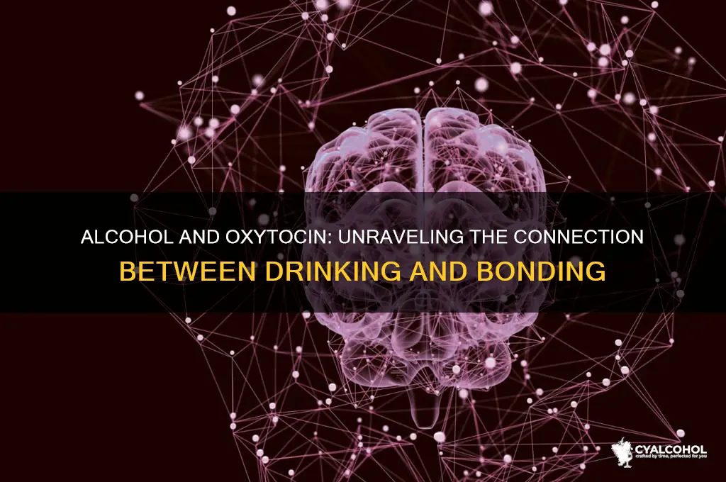 does alcohol increase oxytocin