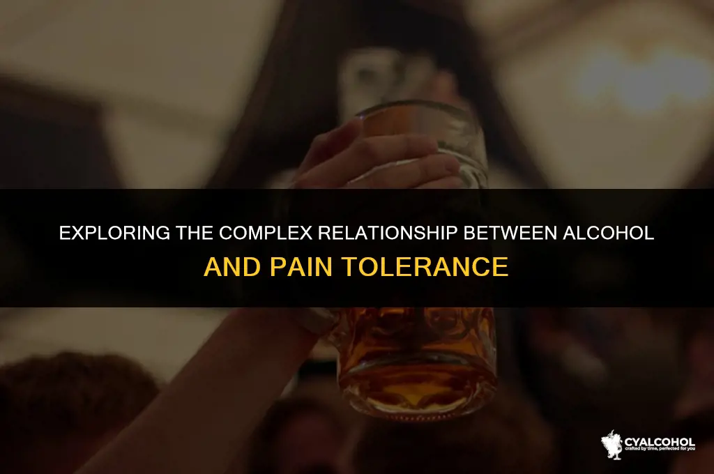 does alcohol increase pain tolerance