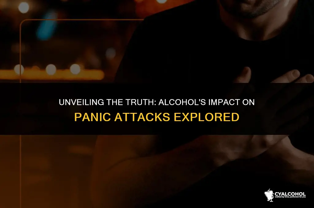 does alcohol increase panic attacks