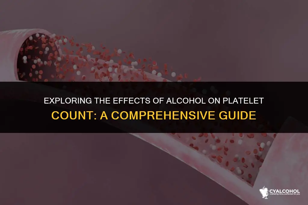 does alcohol increase platelet count