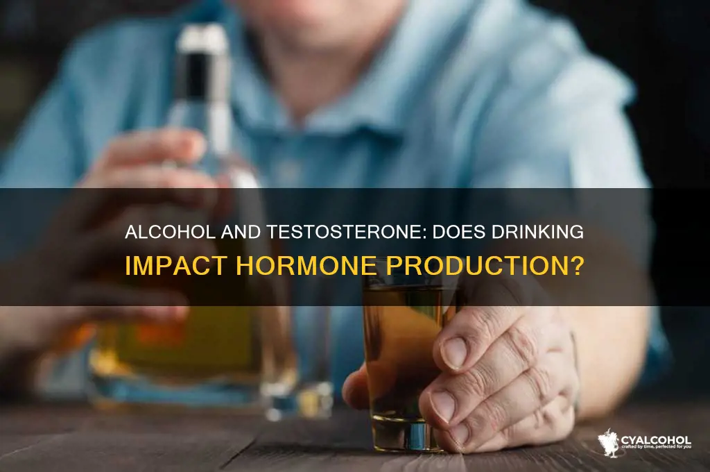 does alcohol increase production of teestoertone