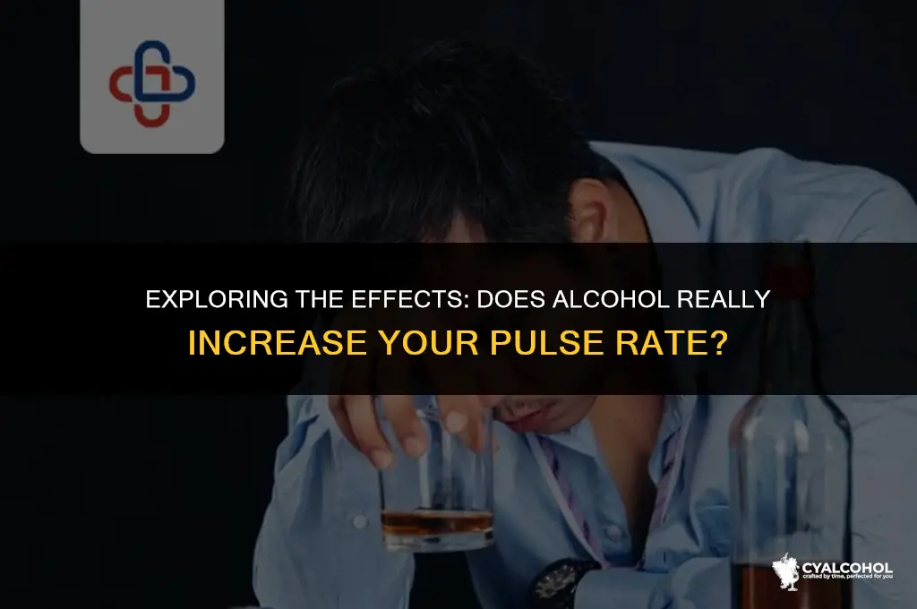 does alcohol increase pulse rate