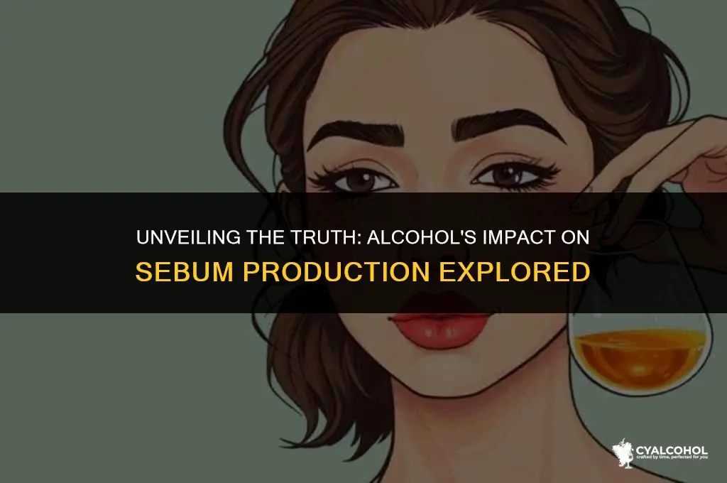 does alcohol increase sebum production