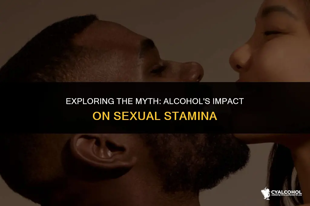does alcohol increase sexual stamina