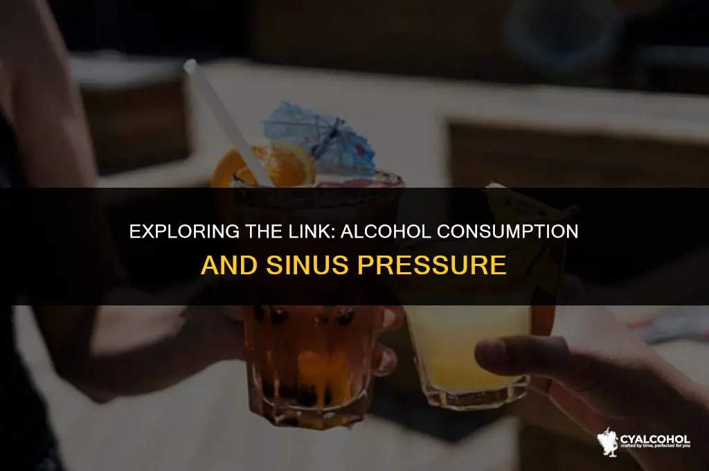 does alcohol increase sinus pressure