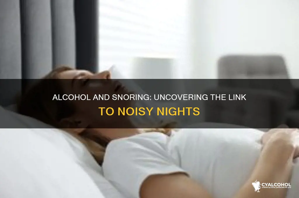 does alcohol increase snoring