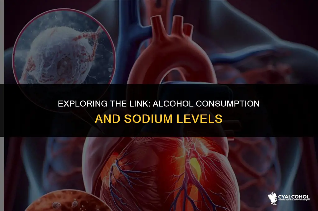 does alcohol increase sodium levels