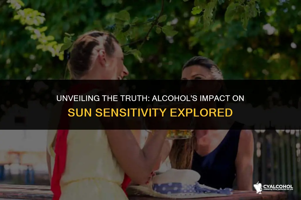 does alcohol increase sun sensitivity