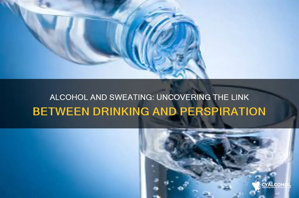 does alcohol increase sweating
