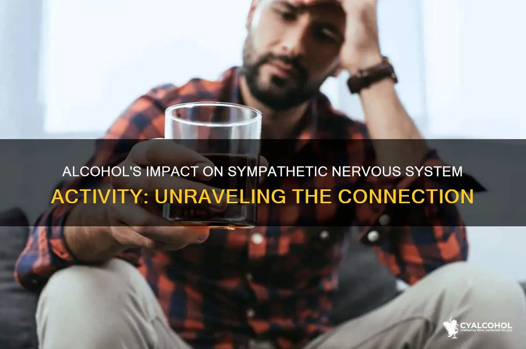does alcohol increase sympathetic nervous system