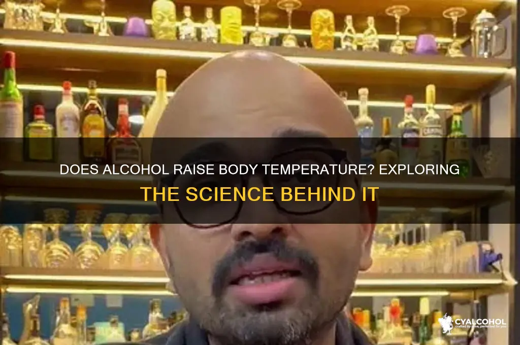 does alcohol increase temperature