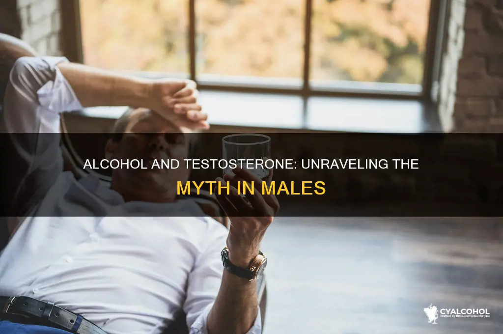 does alcohol increase testosterone in males