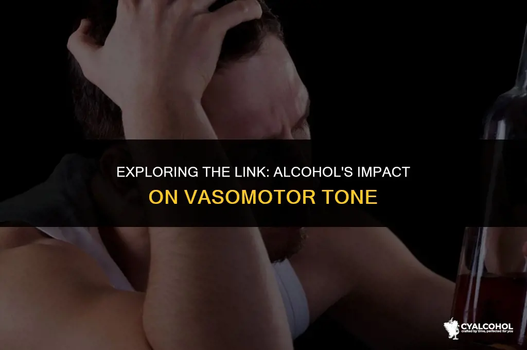 does alcohol increase vasomotor ton