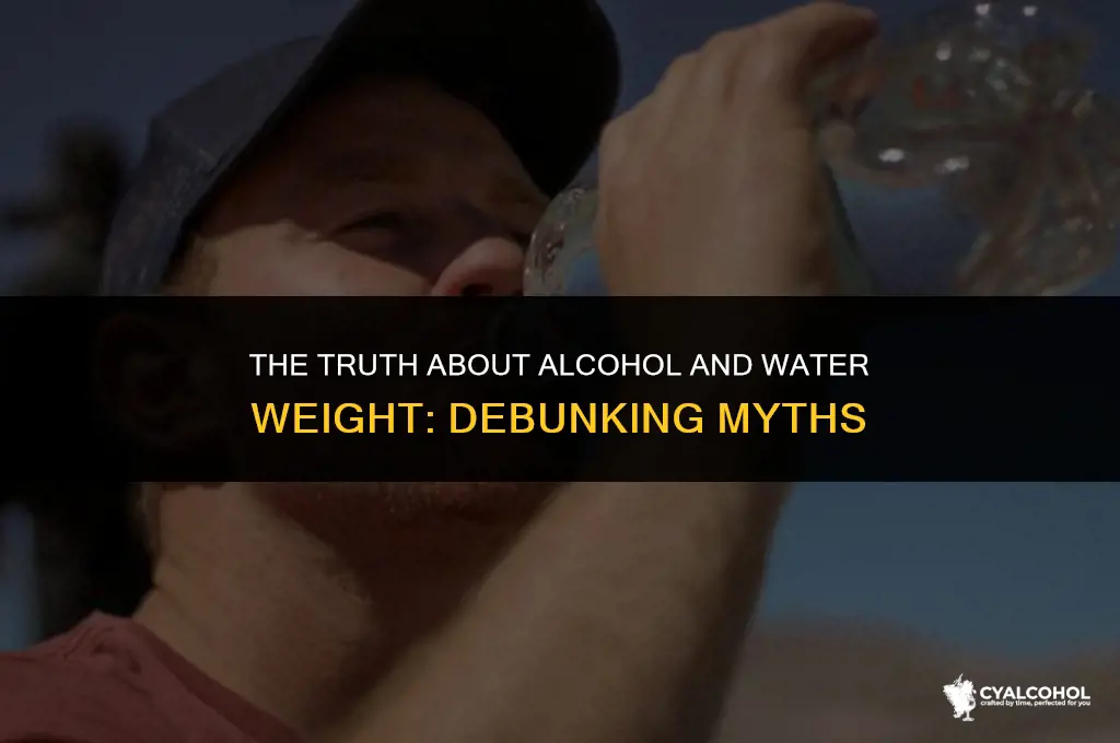 does alcohol increase water weight