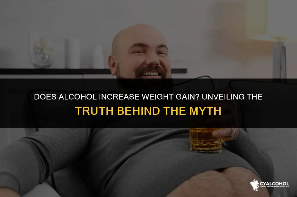 does alcohol increase weight gain