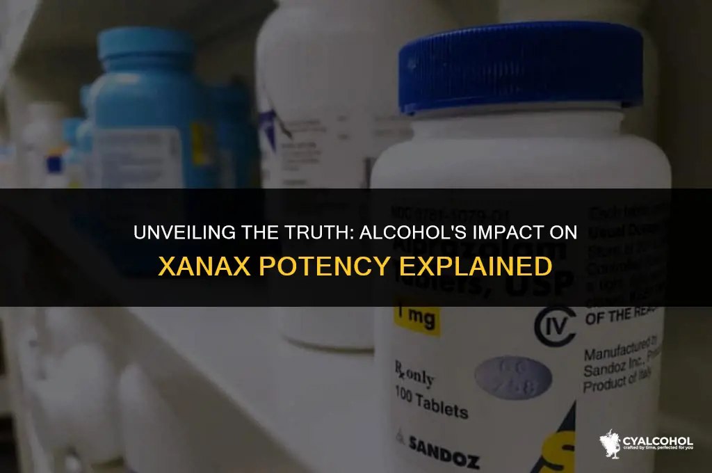 does alcohol increase xanax potency