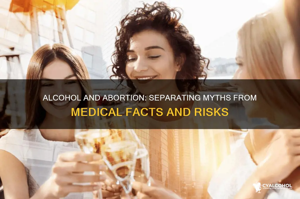 does alcohol induce abortion