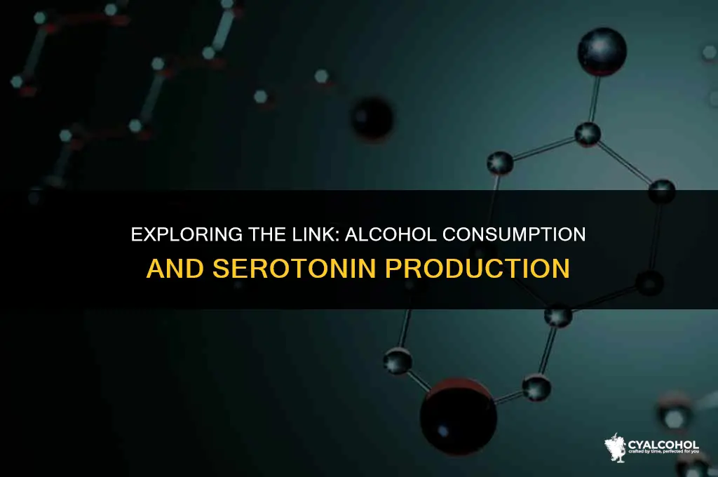 does alcohol induce serotin production