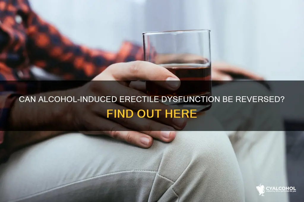 does alcohol induced ed go away