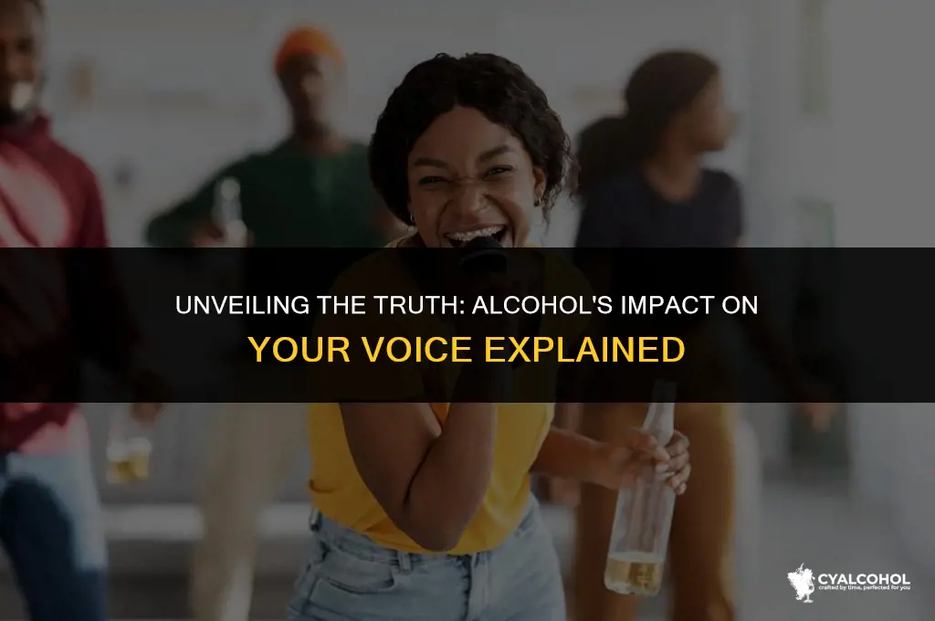 does alcohol infect your voic