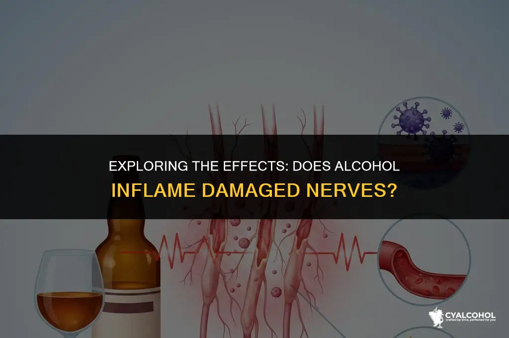 does alcohol inflame damaged nerves