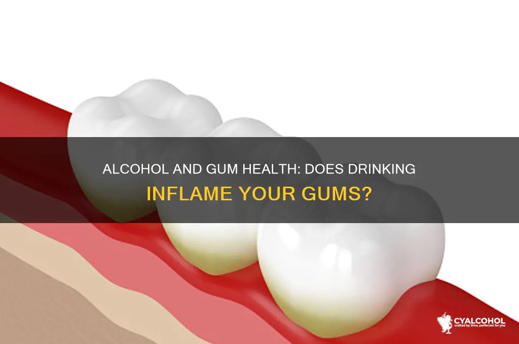 does alcohol inflame gums