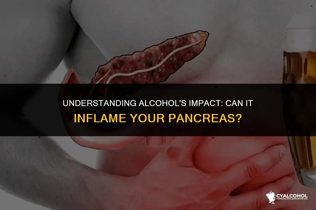 does alcohol inflame the pancreas