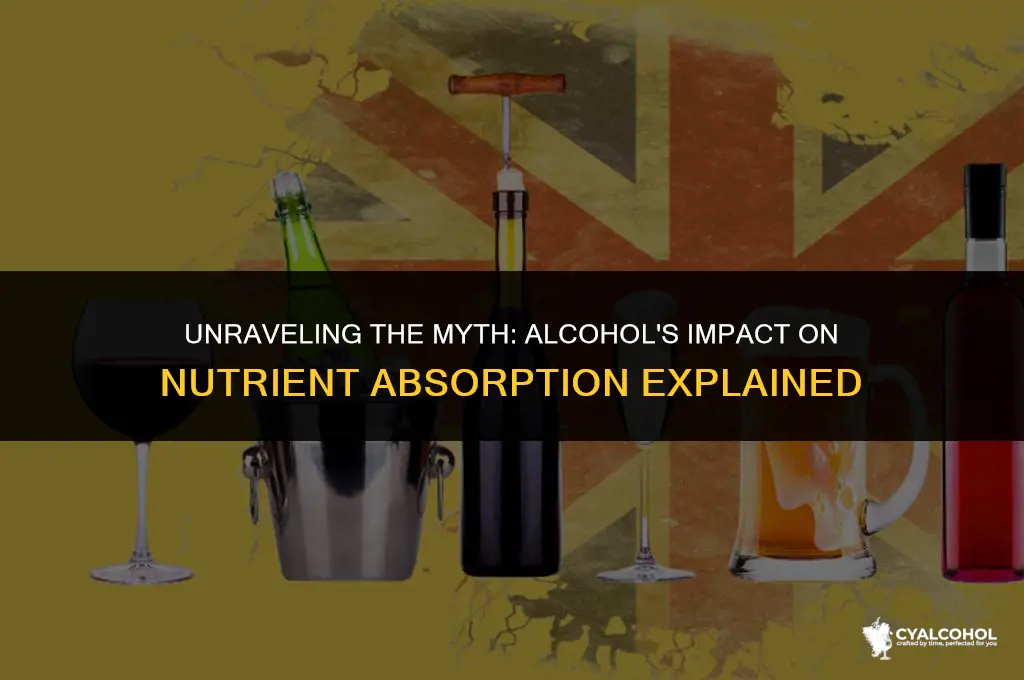 does alcohol inhibit nutrient absorption