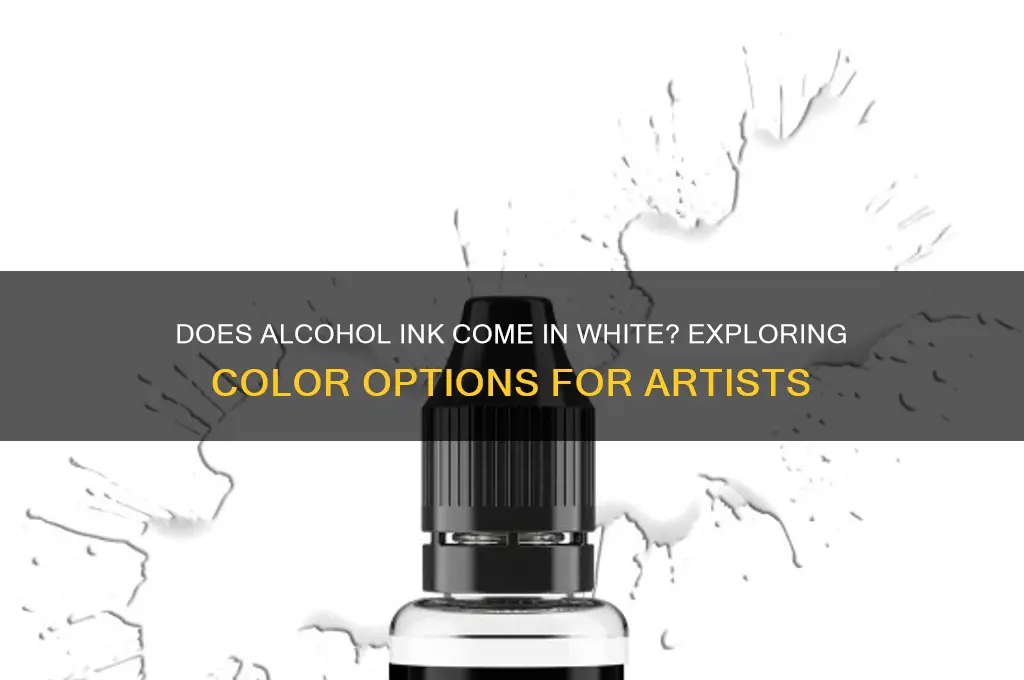 does alcohol ink come in white