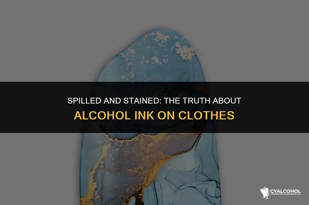 does alcohol ink stain clothes