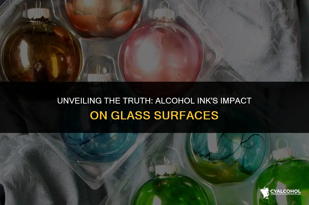 does alcohol ink stain glass