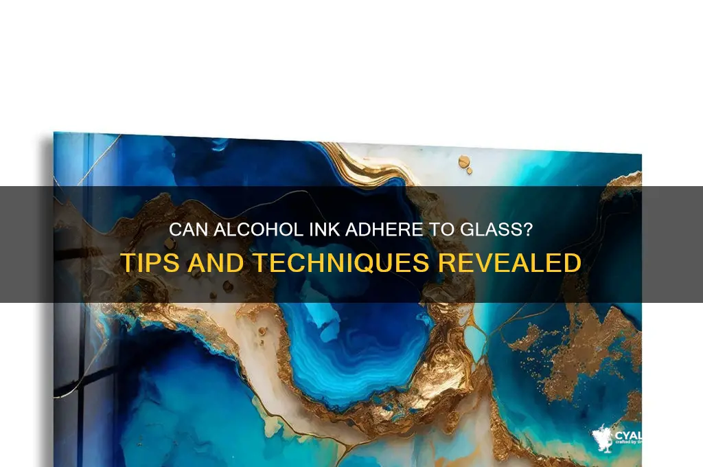 does alcohol ink work on glass