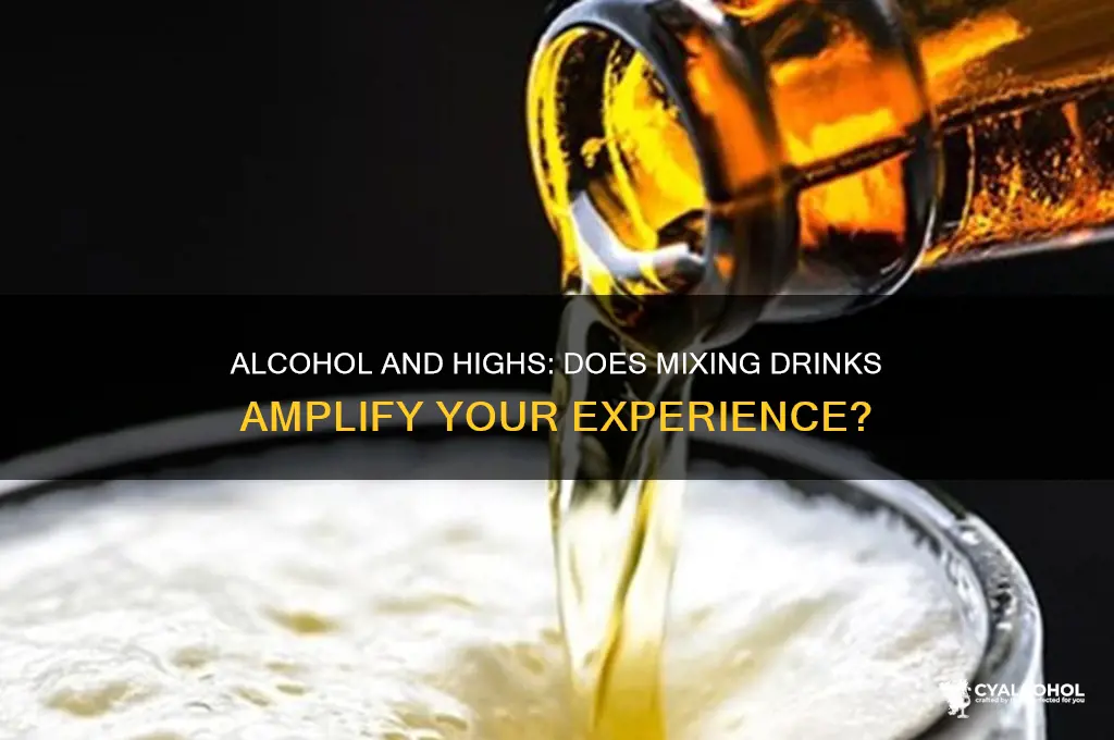 does alcohol intensify high
