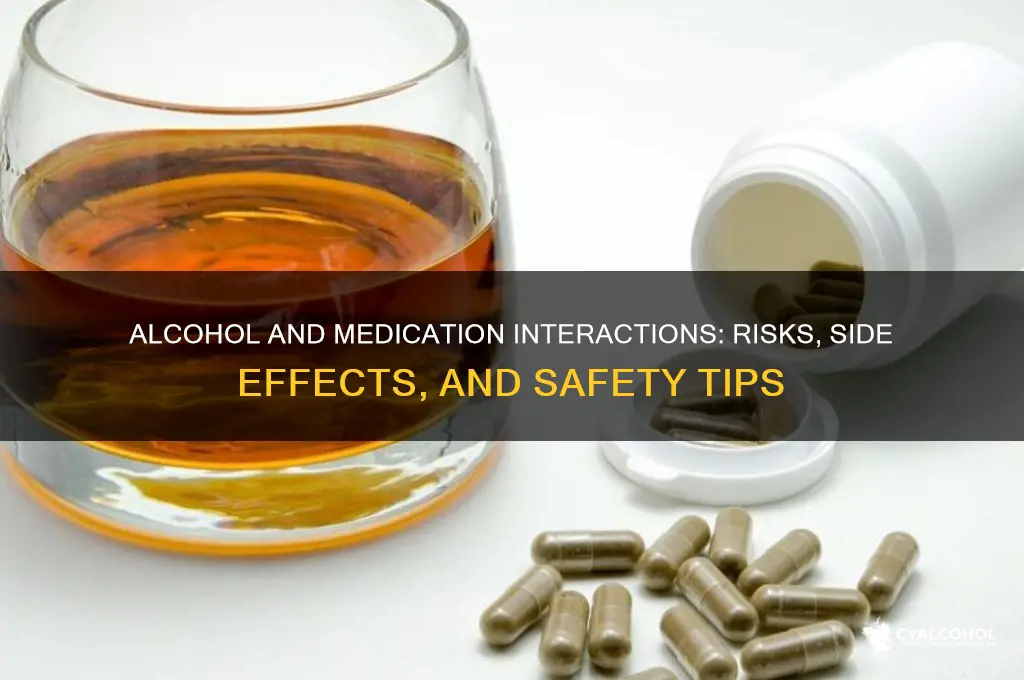 does alcohol intensify medicines