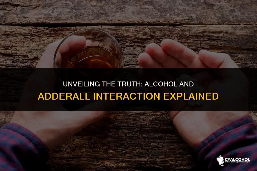 does alcohol interact with adderall