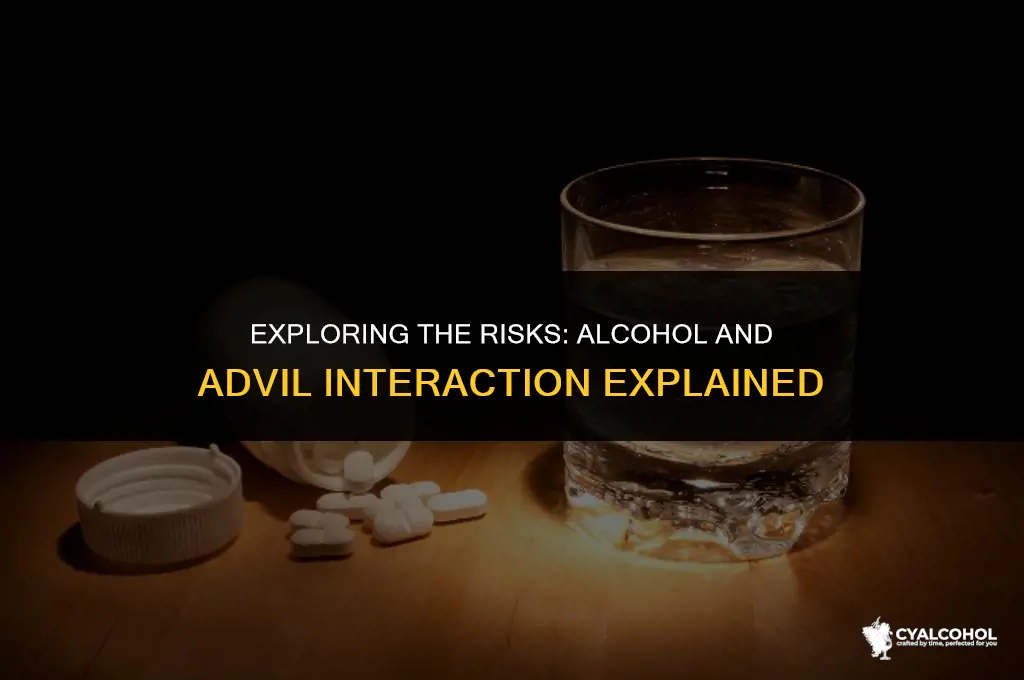 does alcohol interact with advil