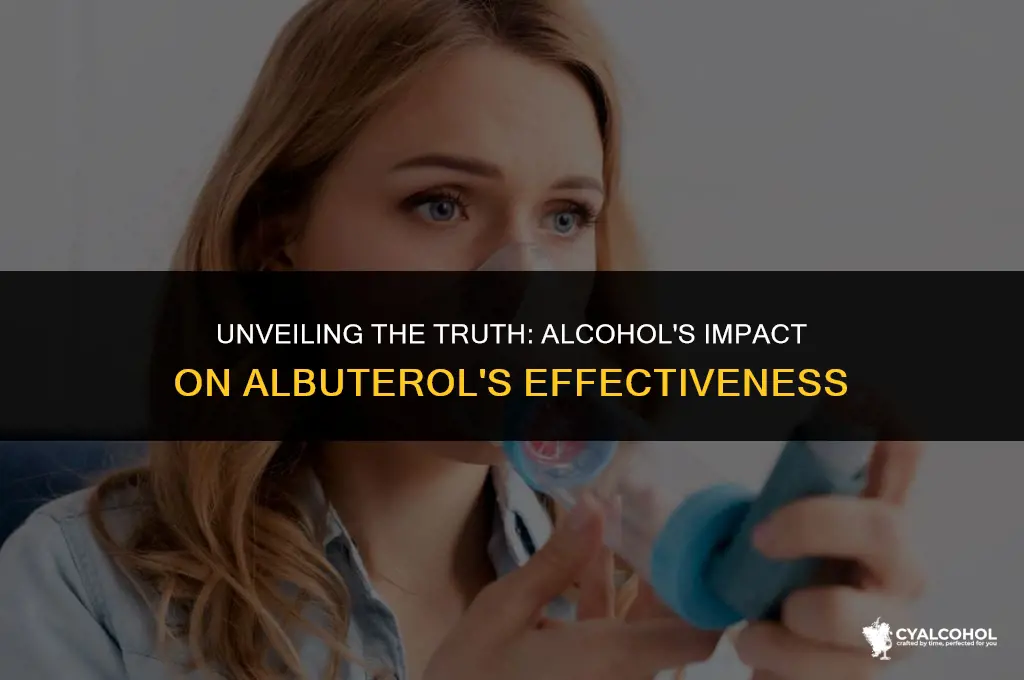 does alcohol interact with albuterol