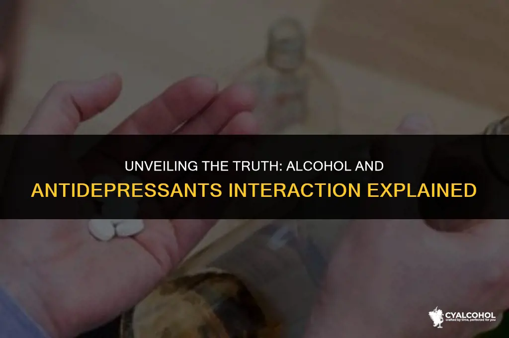 does alcohol interact with antidepressants