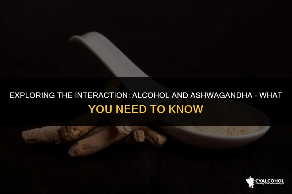does alcohol interact with ashwagandha