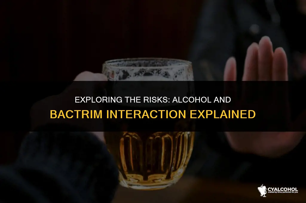 does alcohol interact with bactrim